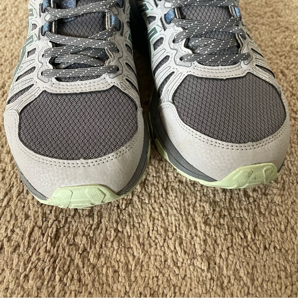 ASICS Gel Venture 7 Trail Shoe Women’s 9 Gray and Mint Athletic Sneakers - Picture 5 of 11